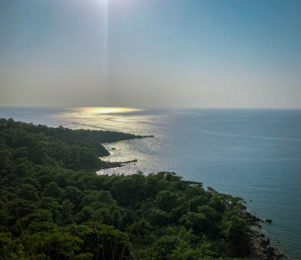 A view of the Mediterranean Sea from the Lycian Way 